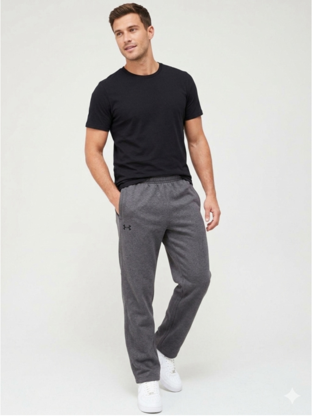 Under Armour Men’s UA Storm Armour Fleece Pants Grey Loose Fit Large - 952